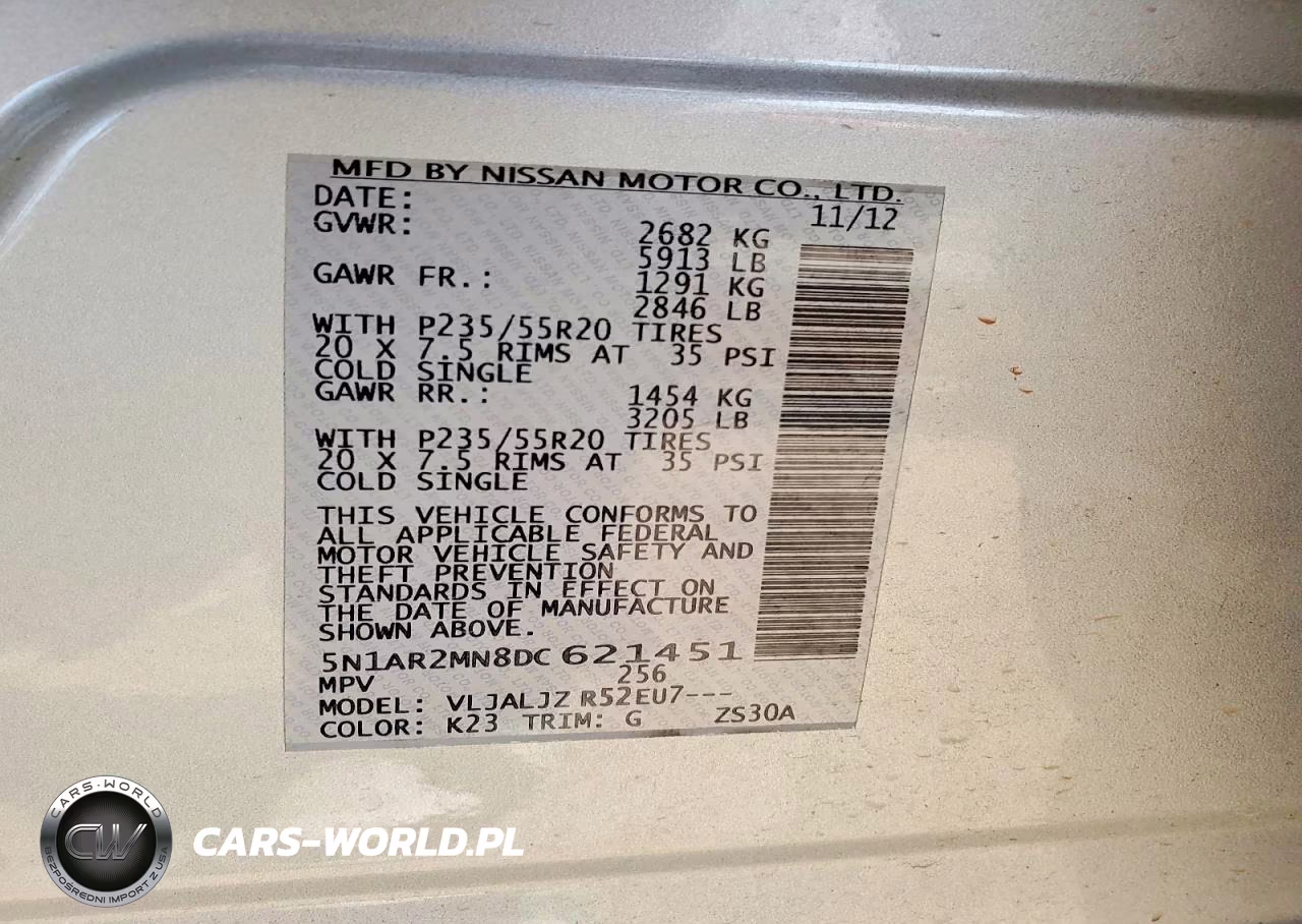2013 Nissan Pathfinder S VIN:5N1AR2MN8DC621451 - 12