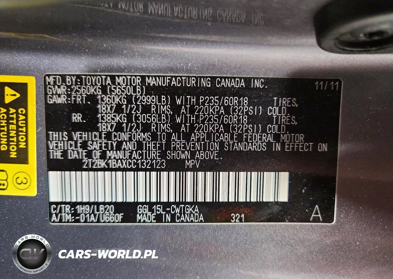 2012 Lexus Rx 350 VIN:2T2BK1BAXCC132123 - 14