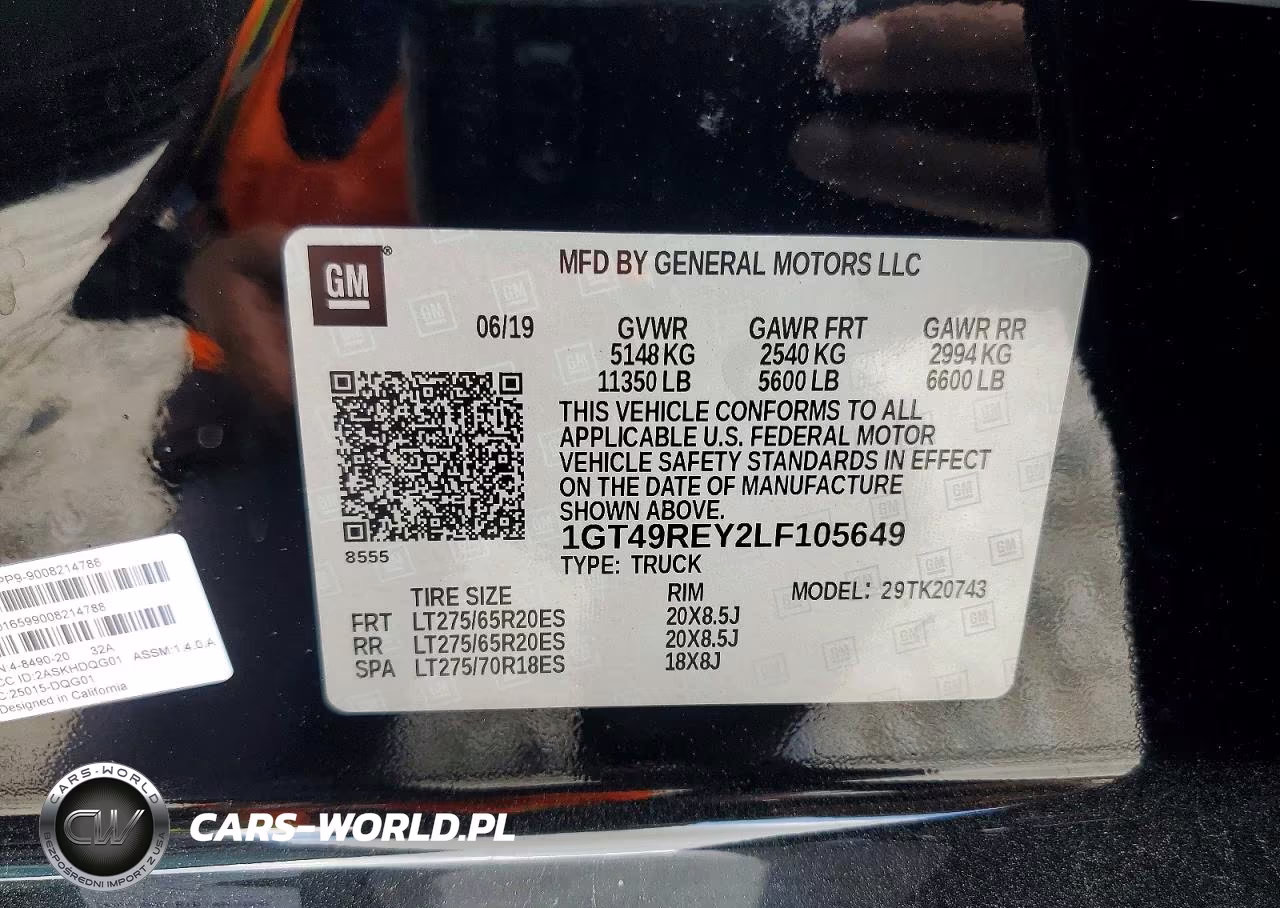 2020 GMC Sierra K2500 Denali VIN:1GT49REY2LF105649 - 13