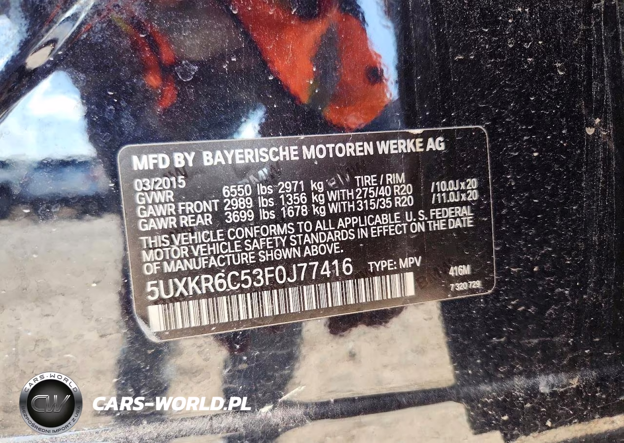 2015 BMW X5 xDrive50I VIN:5UXKR6C53F0J77416 - 12