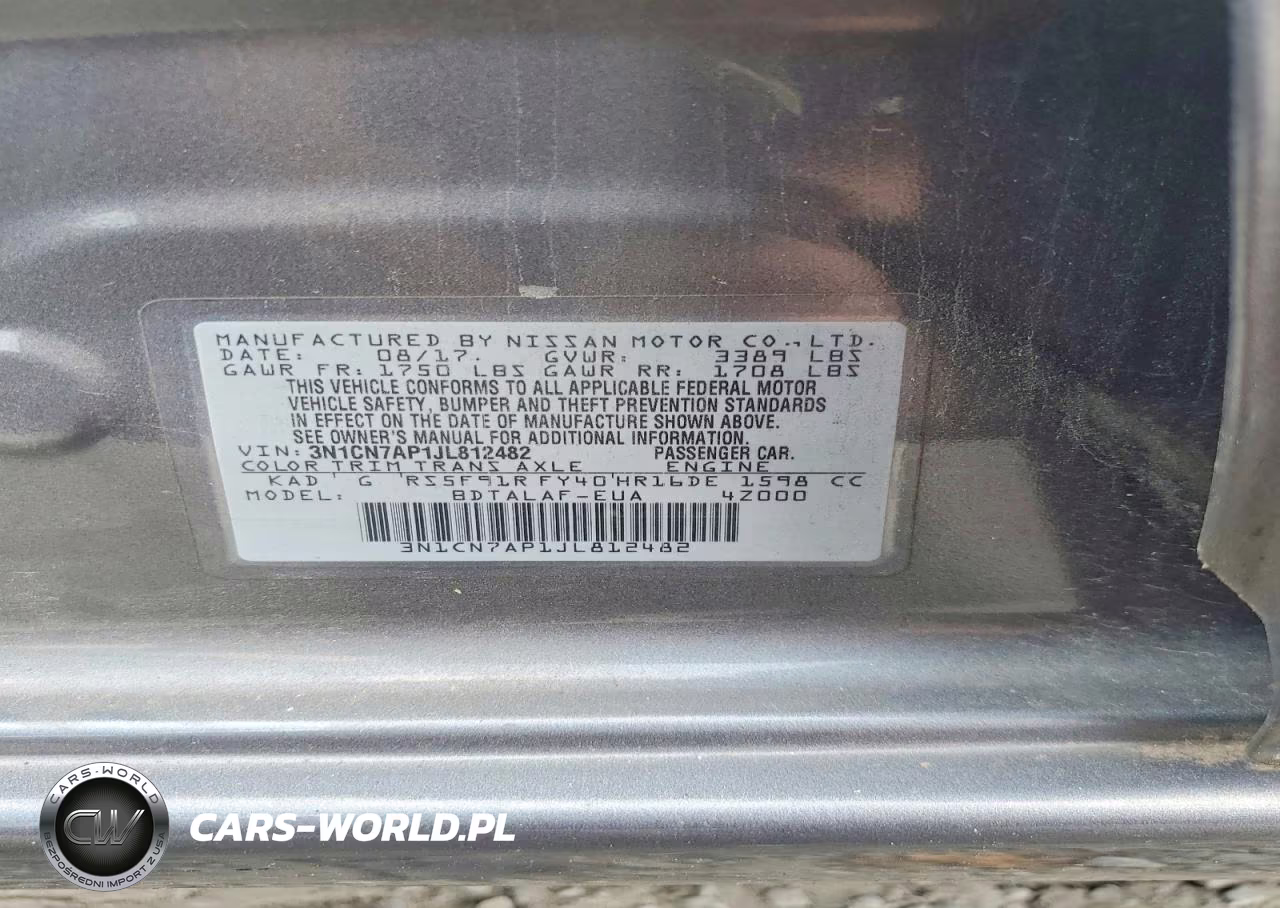 2018 Nissan Versa S VIN:3N1CN7AP1JL812482 - 12