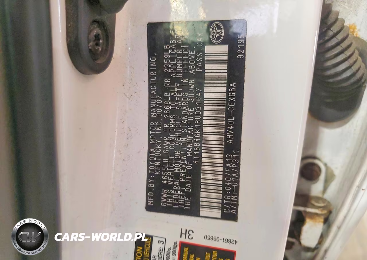 2008 Toyota Camry Hybrid VIN:4T1BB46K18U031647 - 12