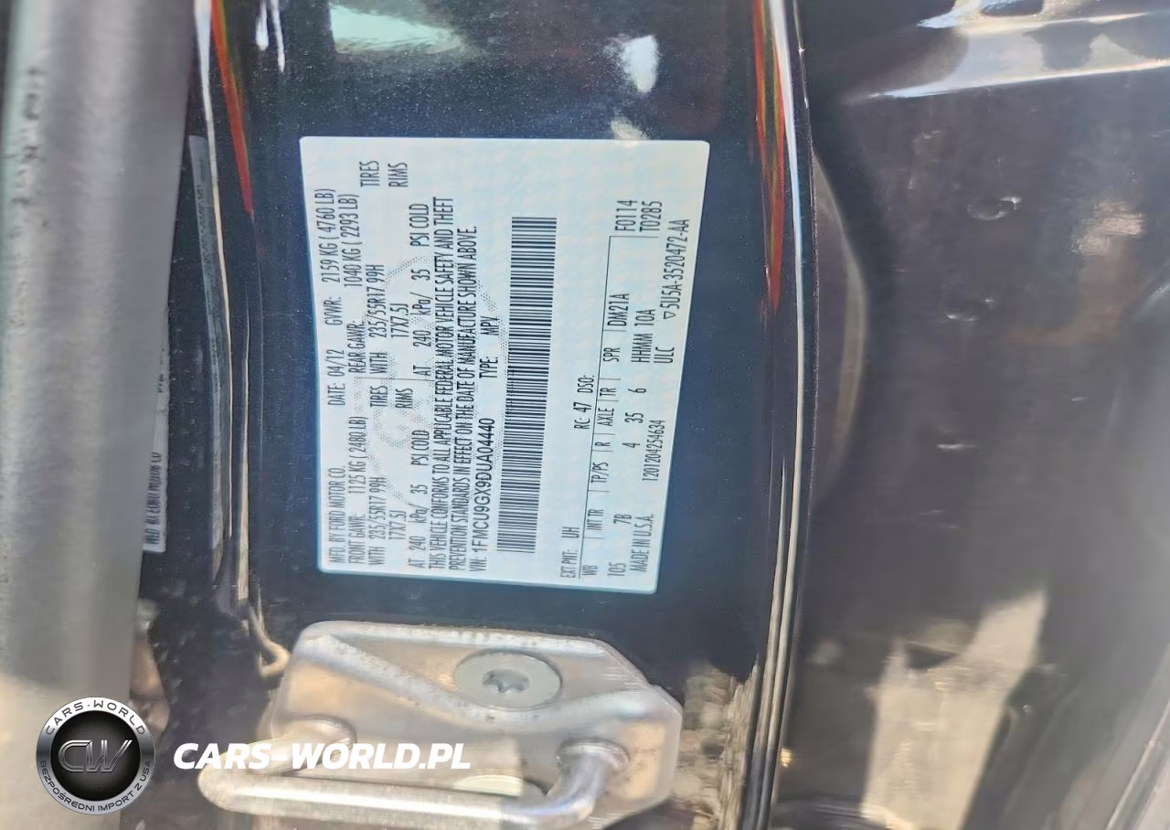 2013 Ford Escape Se VIN:1FMCU9GX9DUA04440 - 13