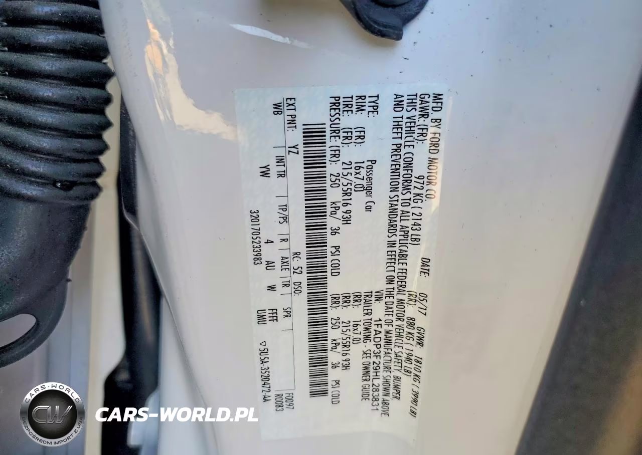 2017 Ford Focus Se VIN:1FADP3F29HL283831 - 12