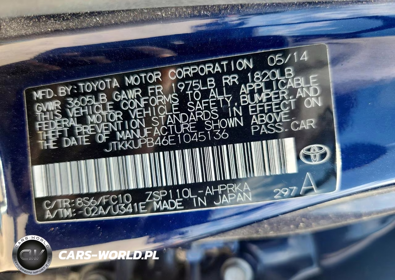 2014 Scion Xd Base VIN:JTKKUPB46E1045136 - 13