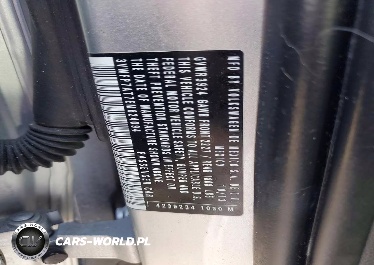 2014 Volkswagen Beetle VIN:3VWFP7AT7EM624094 - 12