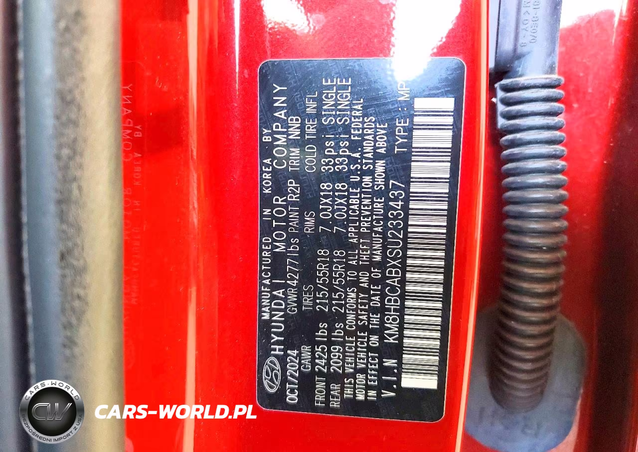 2025 Hyundai Kona Sel VIN:KM8HBCABXSU233437 - 14