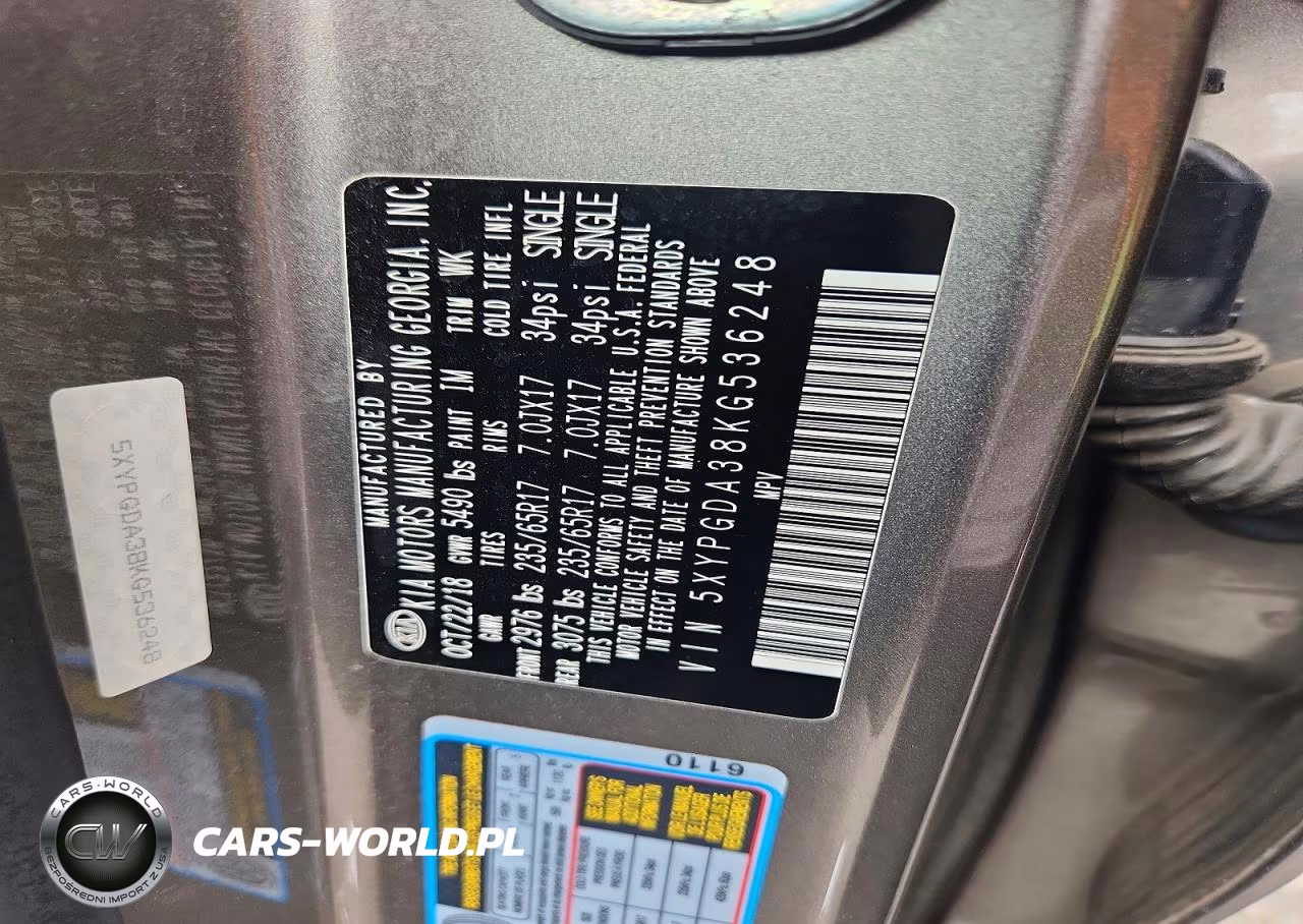 2019 Kia Sorento Lx VIN:5XYPGDA38KG536248 - 13