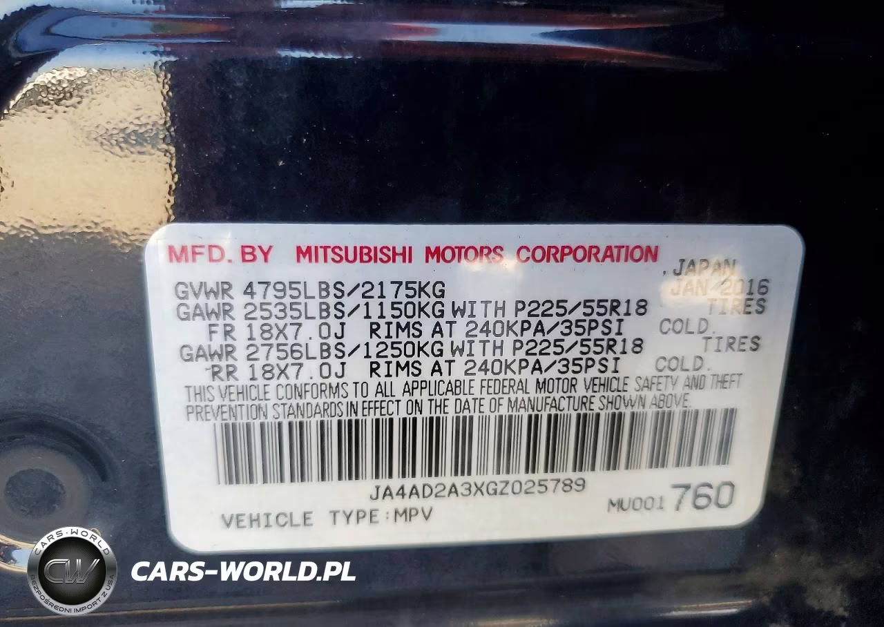 2016 Mitsubishi Outlander Es VIN:JA4AD2A3XGZ025789 - 13