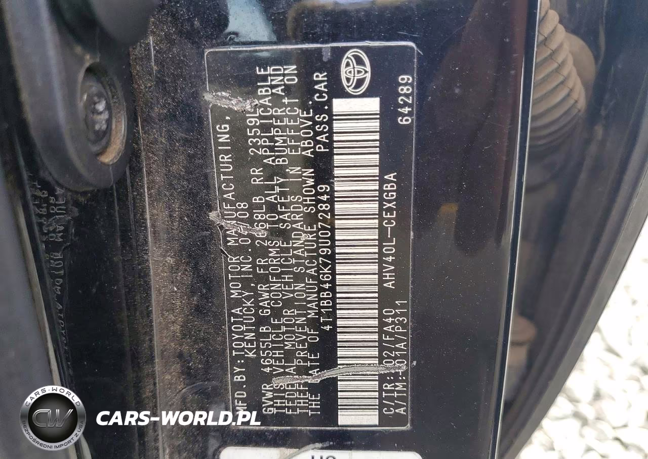 2009 Toyota Camry Hybrid VIN:4T1BB46K79U072849 - 13