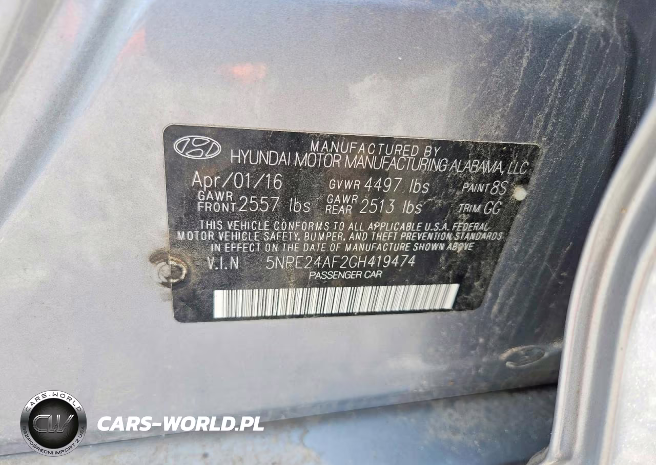 2016 Hyundai Sonata Se VIN:5NPE24AF2GH419474 - 12