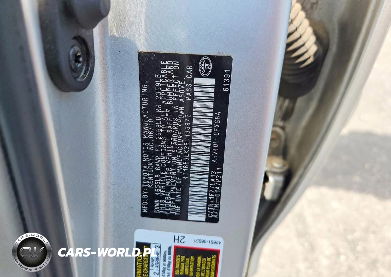 2011 Toyota Camry Hybrid VIN:4T1BB3EK3BU136872 - 12