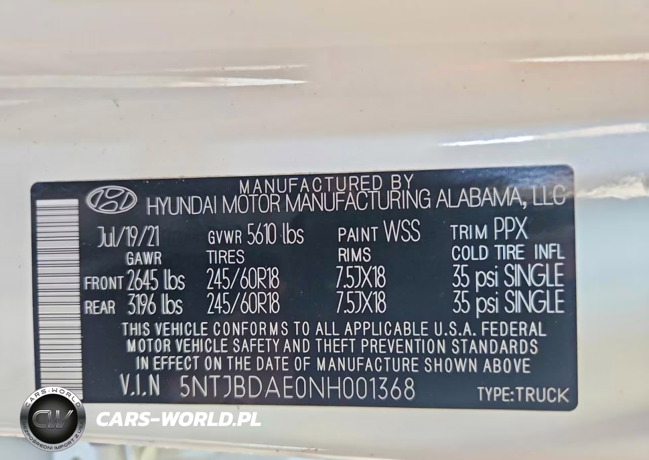 2022 Hyundai Santa Cruz Sel VIN:5NTJBDAE0NH001368 - 13