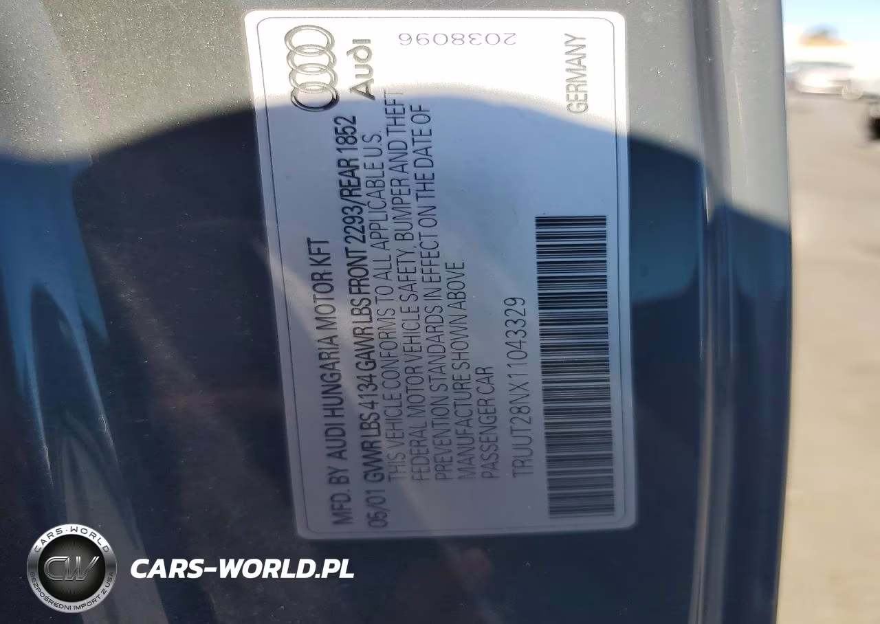 2001 Audi Tt Quattro VIN:TRUUT28NX11043329 - 12