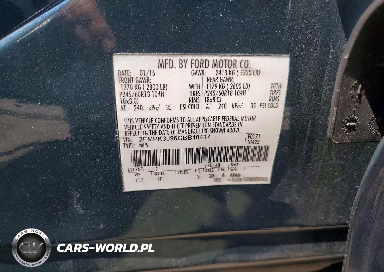2016 Ford Edge Sel VIN:2FMPK3J96GBB10417 - 13