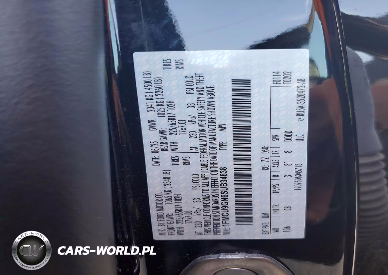 2025 Ford Escape Active VIN:1FMCU9GN6SUB34638 - 13