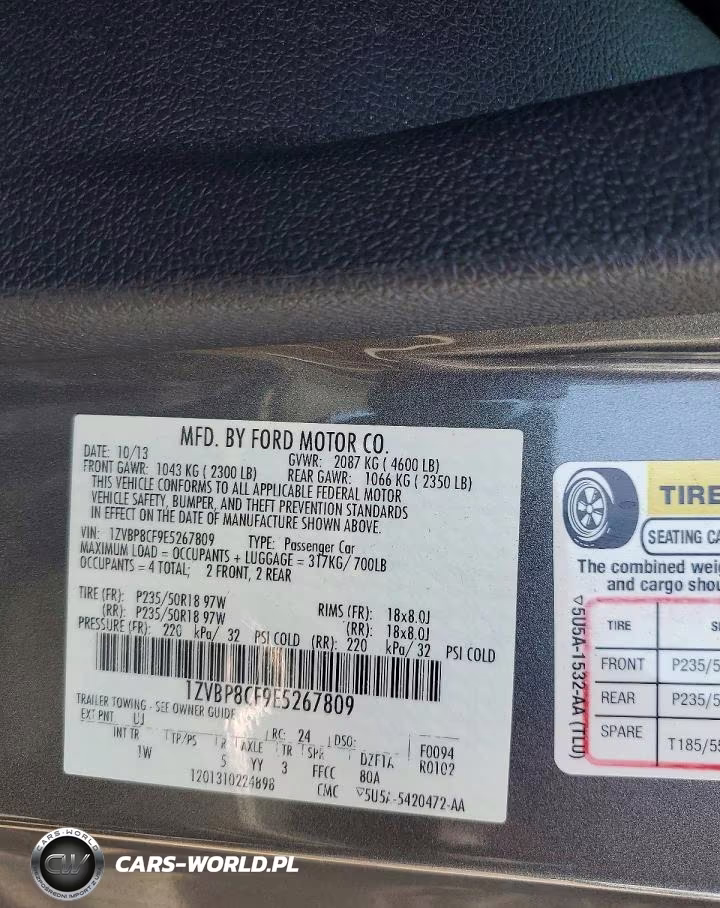 2014 Ford Mustang Gt VIN:1ZVBP8CF9E5267809 - 13
