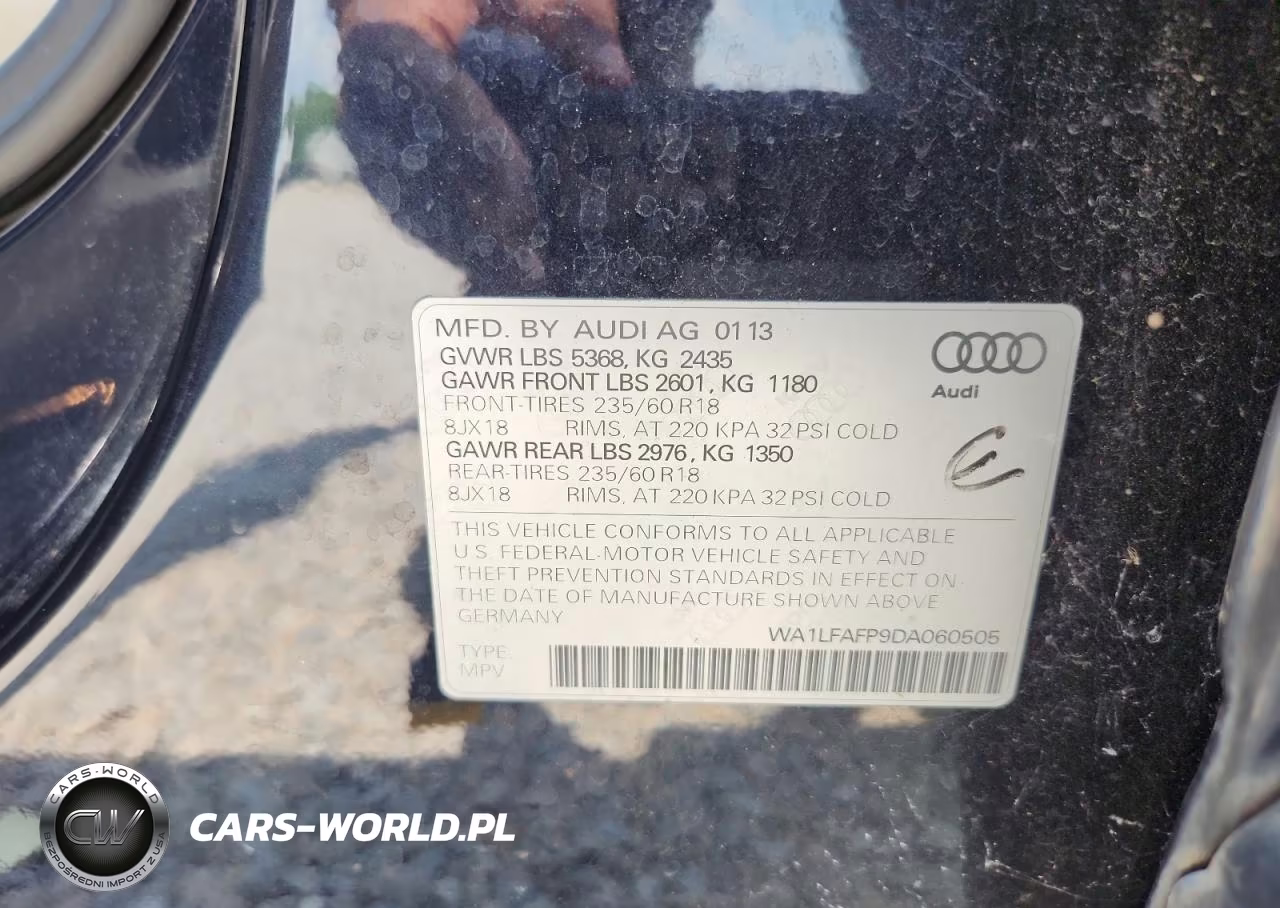 2013 Audi Q5 Premium Plus VIN:WA1LFAFP9DA060505 - 13