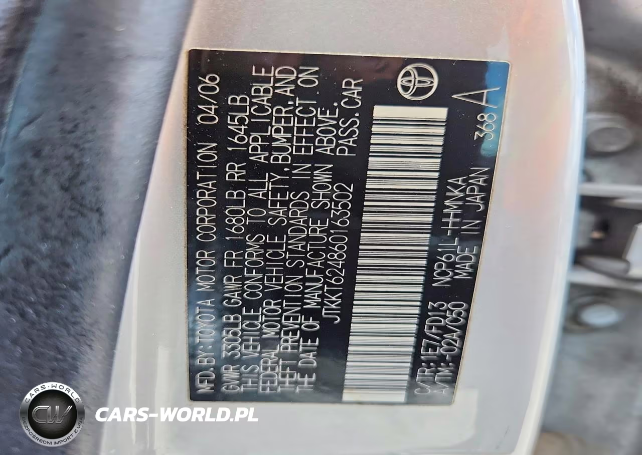 2006 Scion Xa Base VIN:JTKKT624860163502 - 12