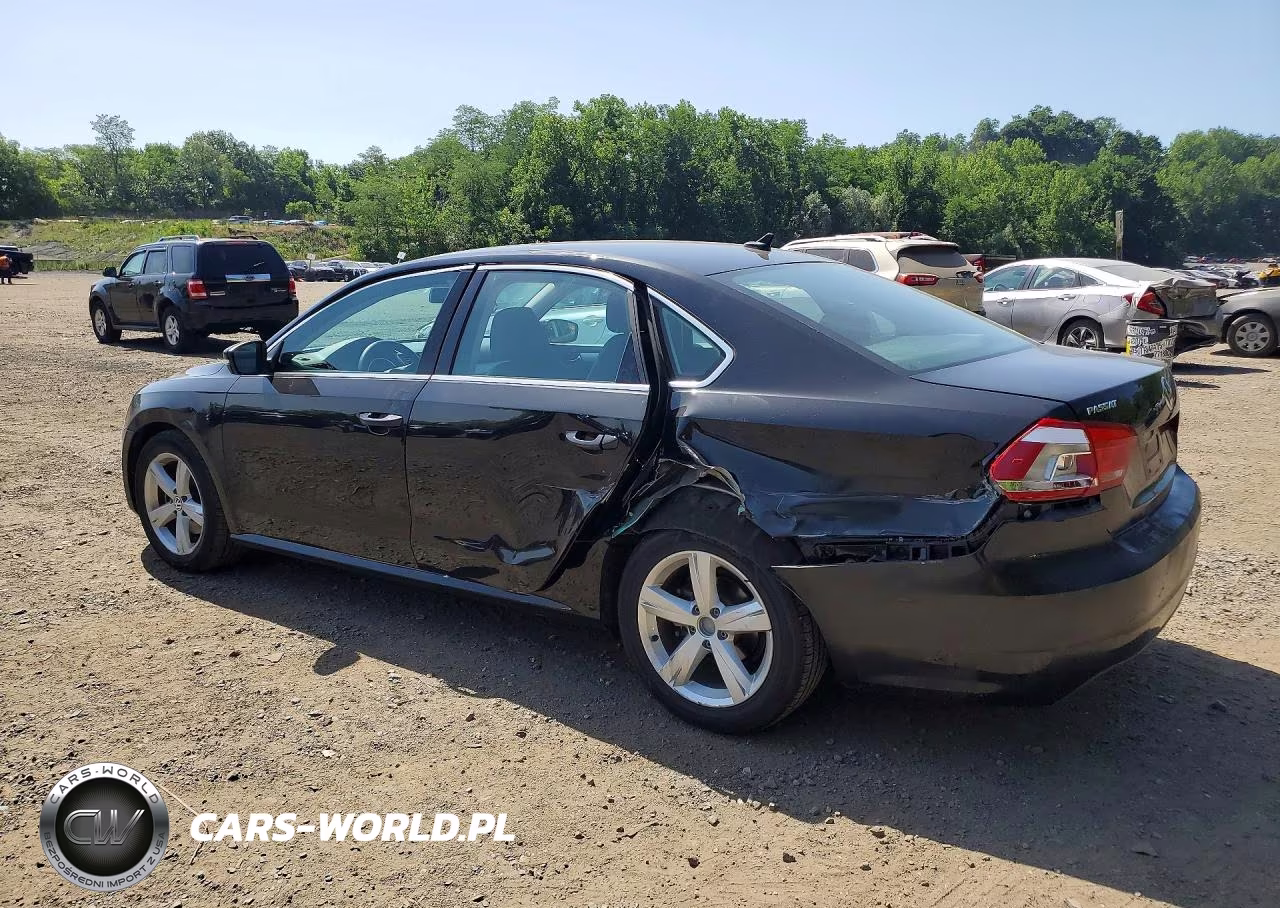 2013 Volkswagen Passat Se VIN:1VWBP7A33DC111133 - 2