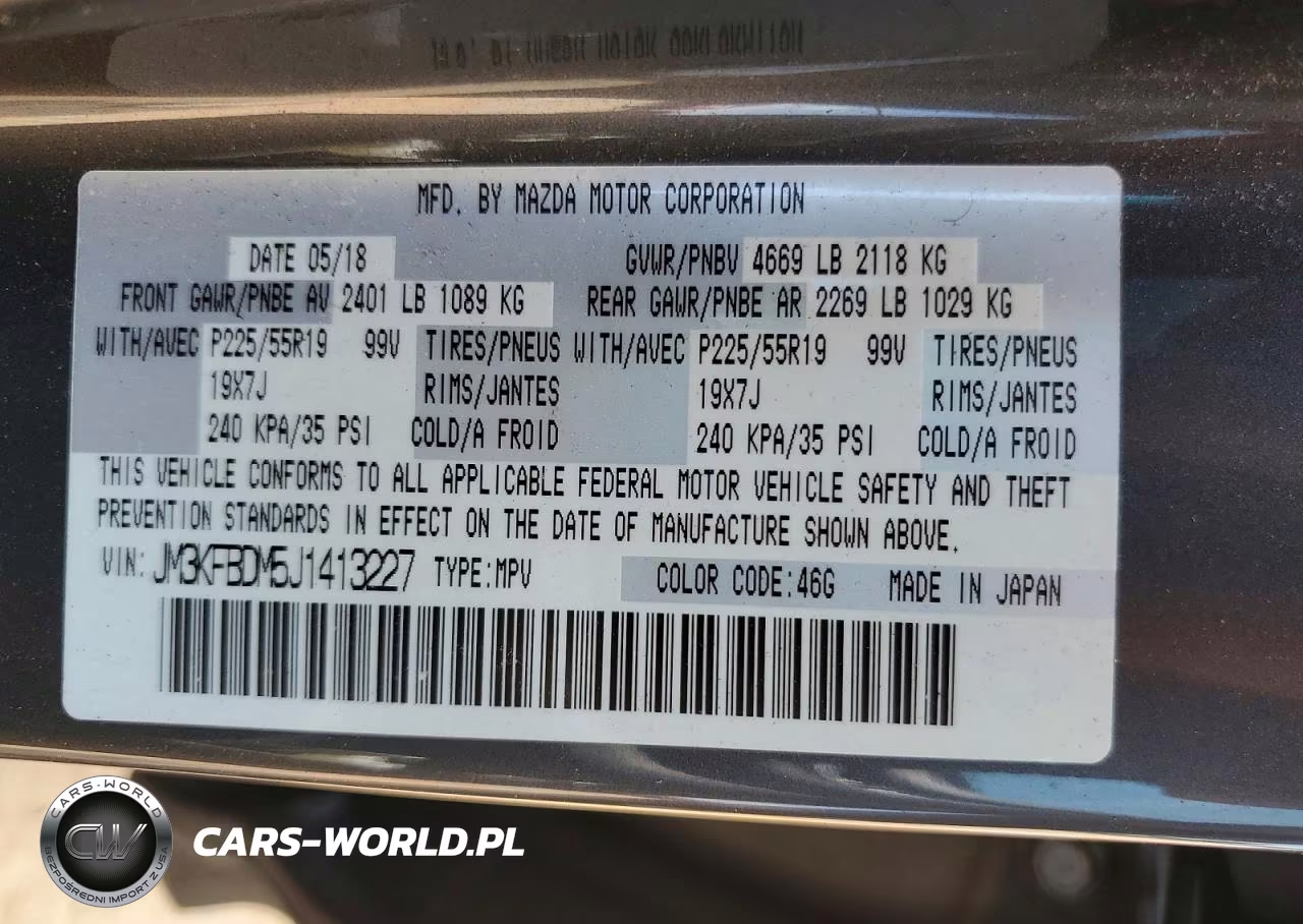 2018 Mazda Cx5 VIN:JM3KFBDM5J1413227 - 14