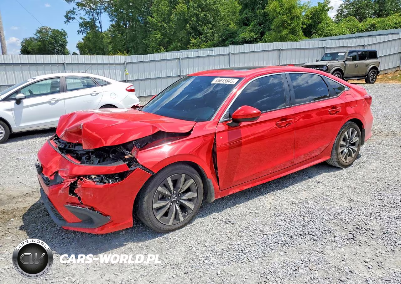 2022 Honda Civic Ex VIN:2HGFE1F70NH303967 - 1