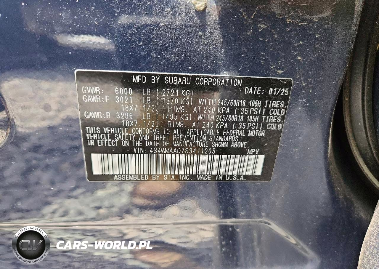 2025 Subaru Ascent Premium VIN:4S4WMAAD7S3411205 - 14