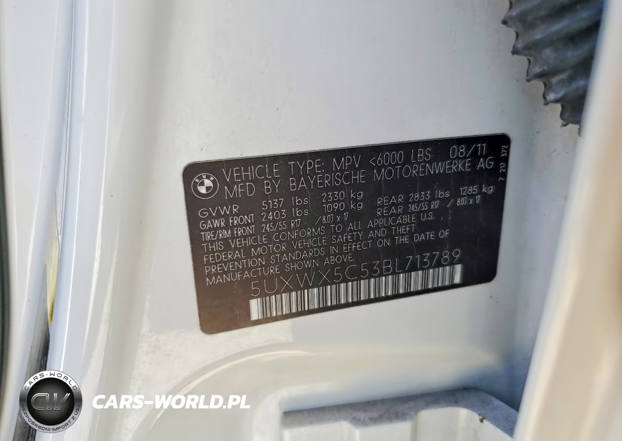 2011 BMW X3 xDrive28I VIN:5UXWX5C53BL713789 - 14