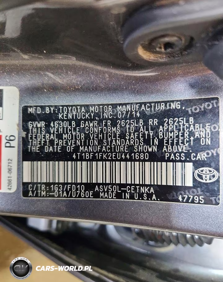 2014 Toyota Camry Le VIN:4T1BF1FK2EU441680 - 12