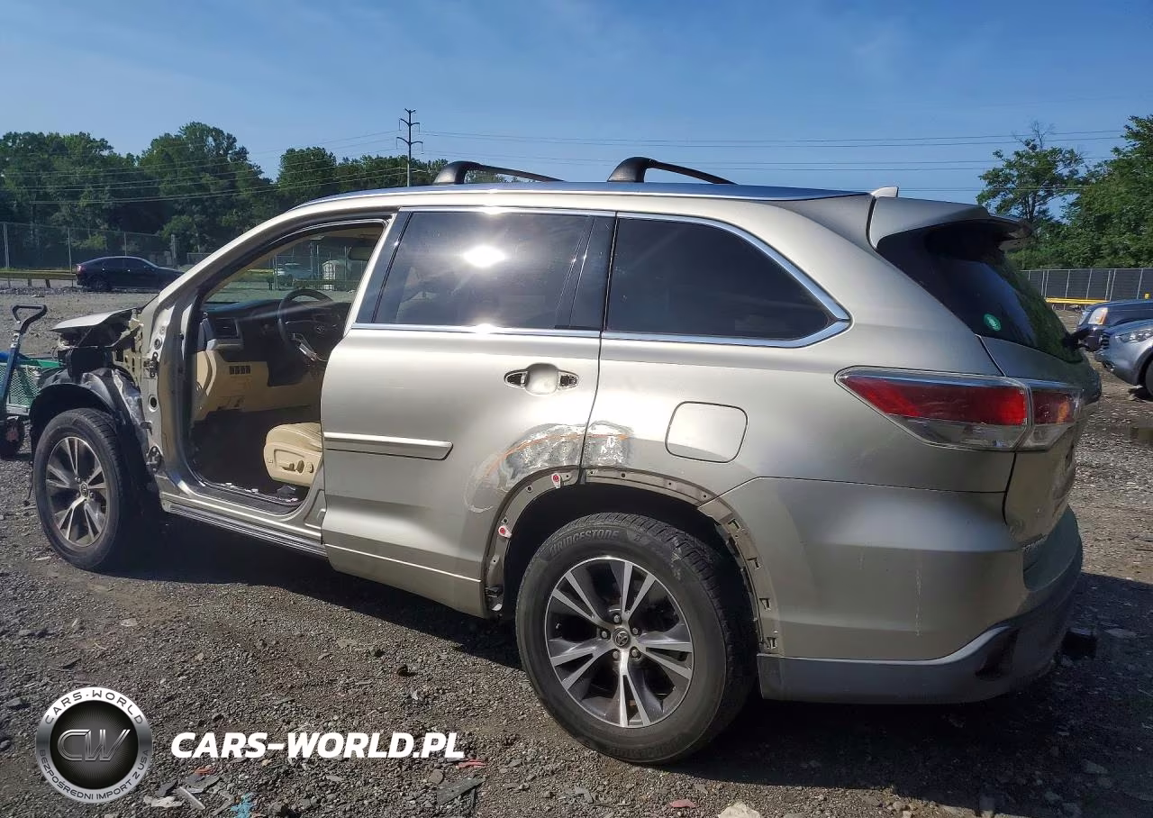 2016 Toyota Highlander Xle VIN:5TDJKRFH5GS257808 - 2