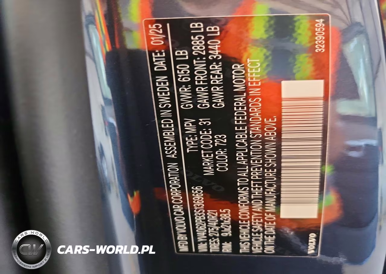 2025 Volvo Xc90 Plus VIN:YV4062PB3S1369656 - 13