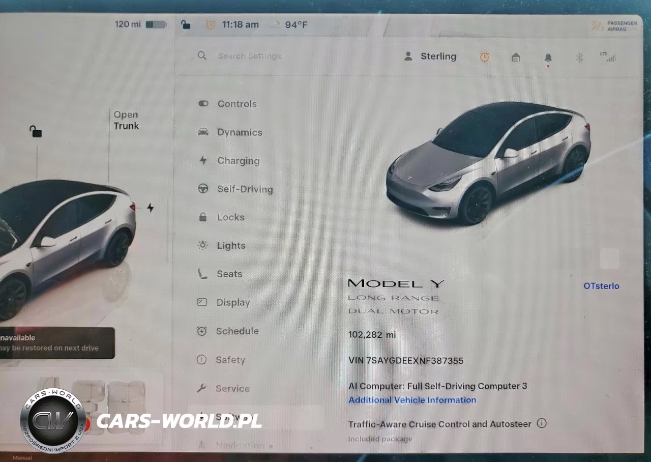 2022 Tesla Model Y VIN:7SAYGDEEXNF387355 - 9