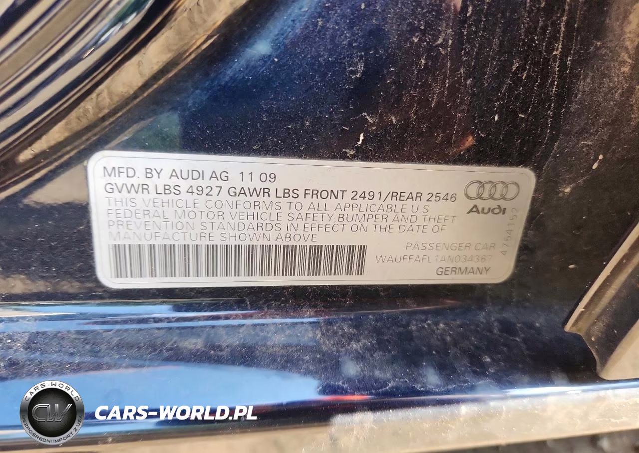 2010 Audi A4 Premium Plus VIN:WAUFFAFL1AN034367 - 12