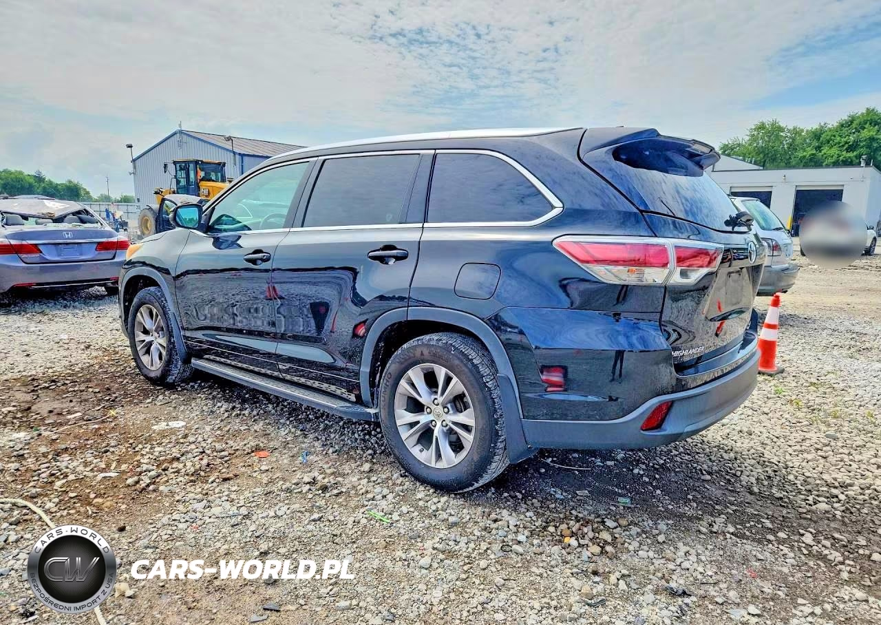 2014 Toyota Highlander Xle VIN:5TDJKRFH6ES040118 - 2