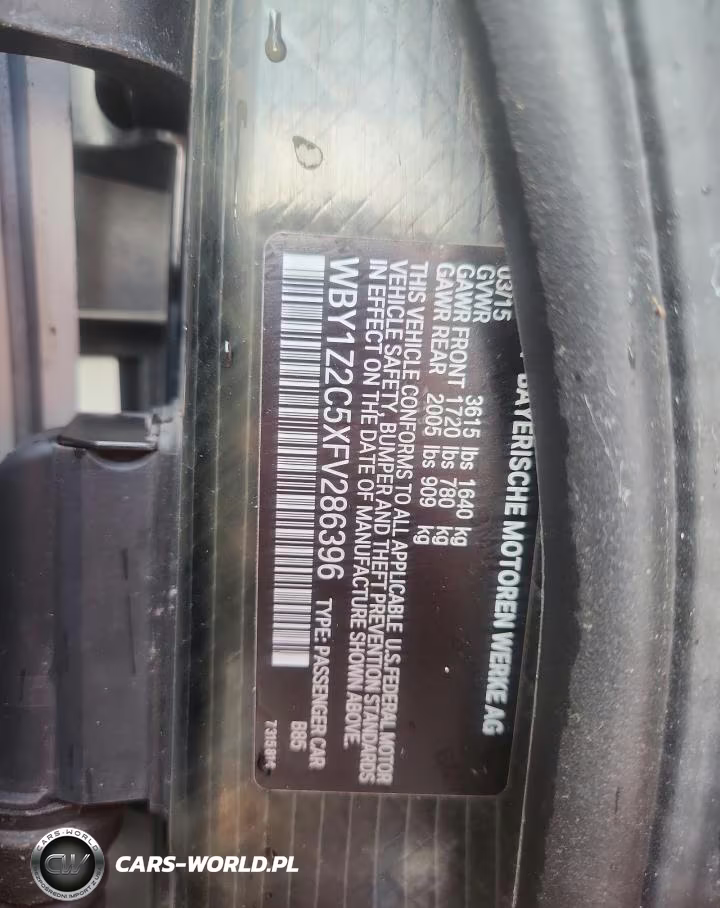 2015 BMW I3 Bev VIN:WBY1Z2C5XFV286396 - 12