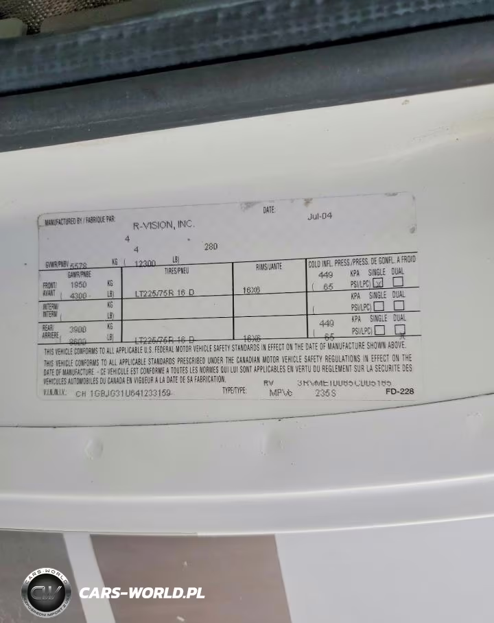 2004 Trail Lite Rv VIN:1GBJG31U641233159 - 10