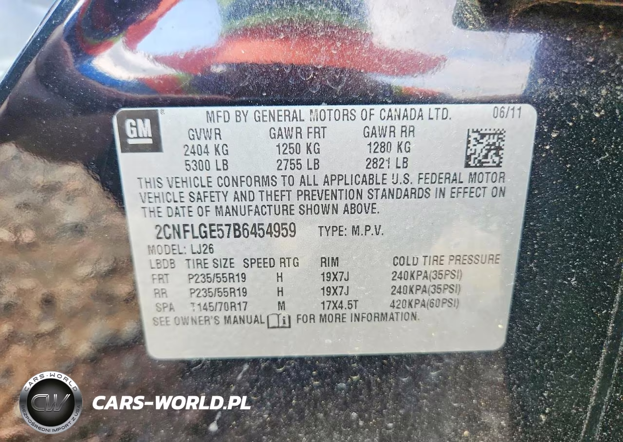 2011 Chevrolet Equinox Ltz VIN:2CNFLGE57B6454959 - 13