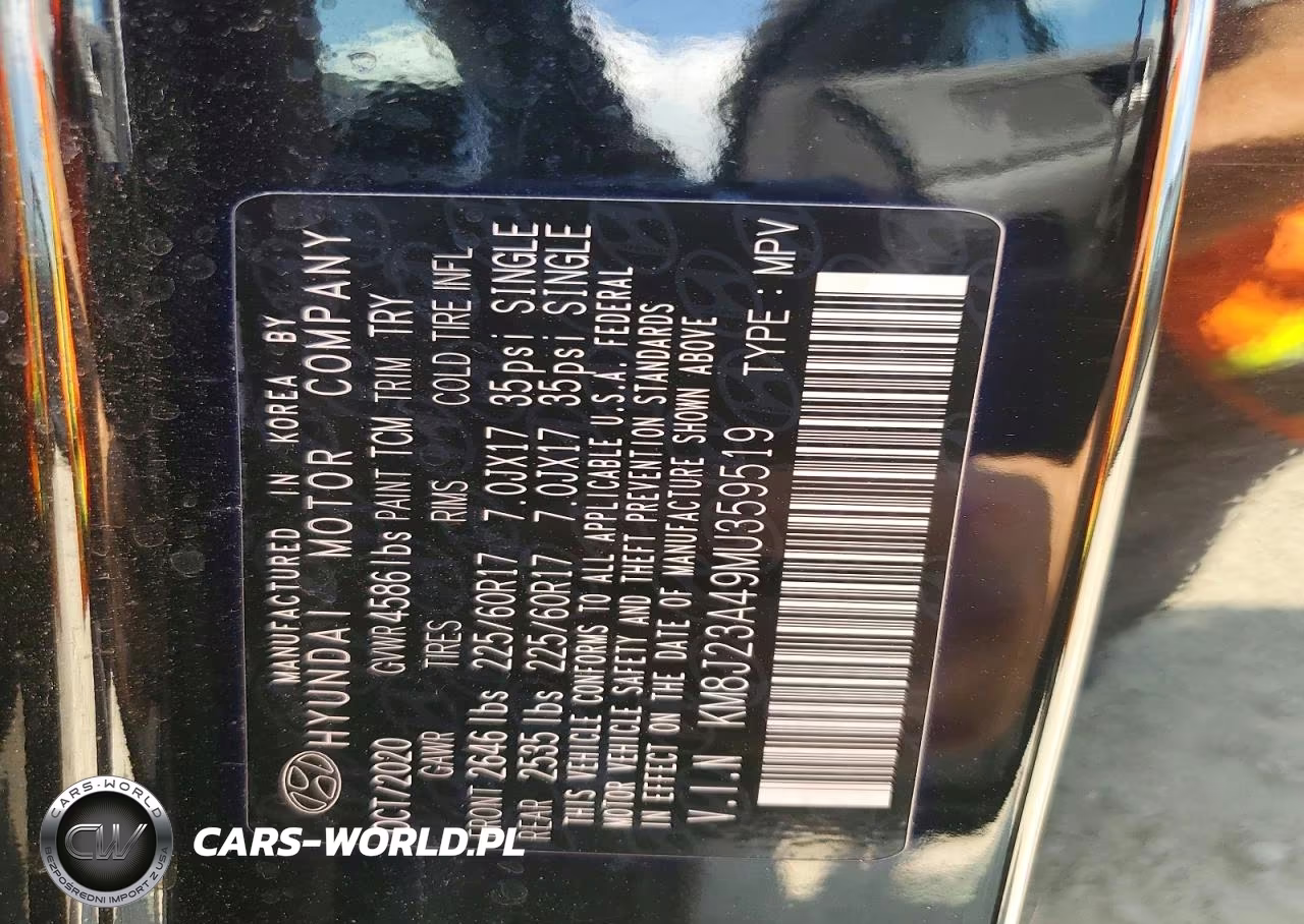 2021 Hyundai Tucson Se VIN:KM8J23A49MU359519 - 12