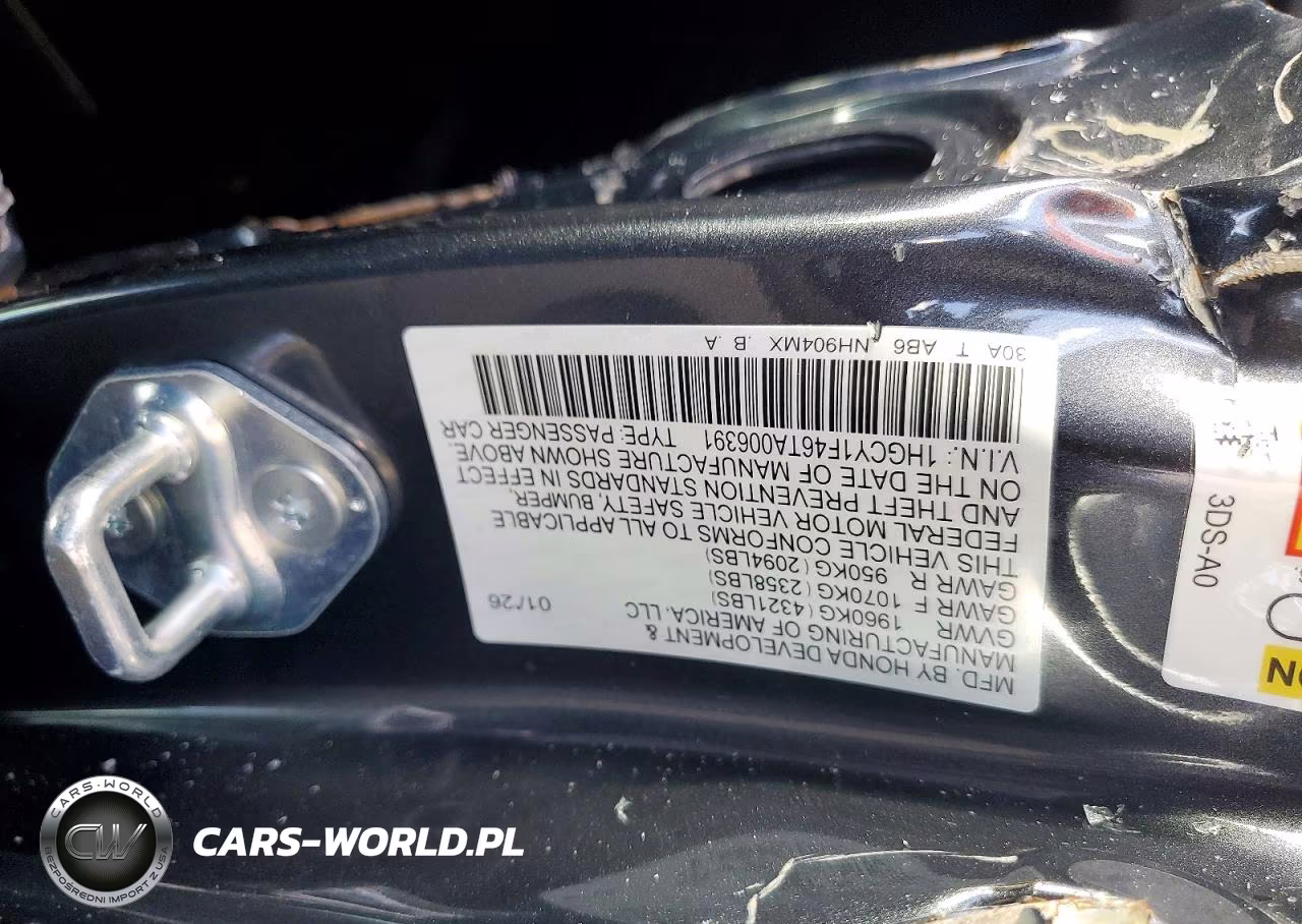 2026 Honda Accord Se VIN:1HGCY1F46TA006391 - 13