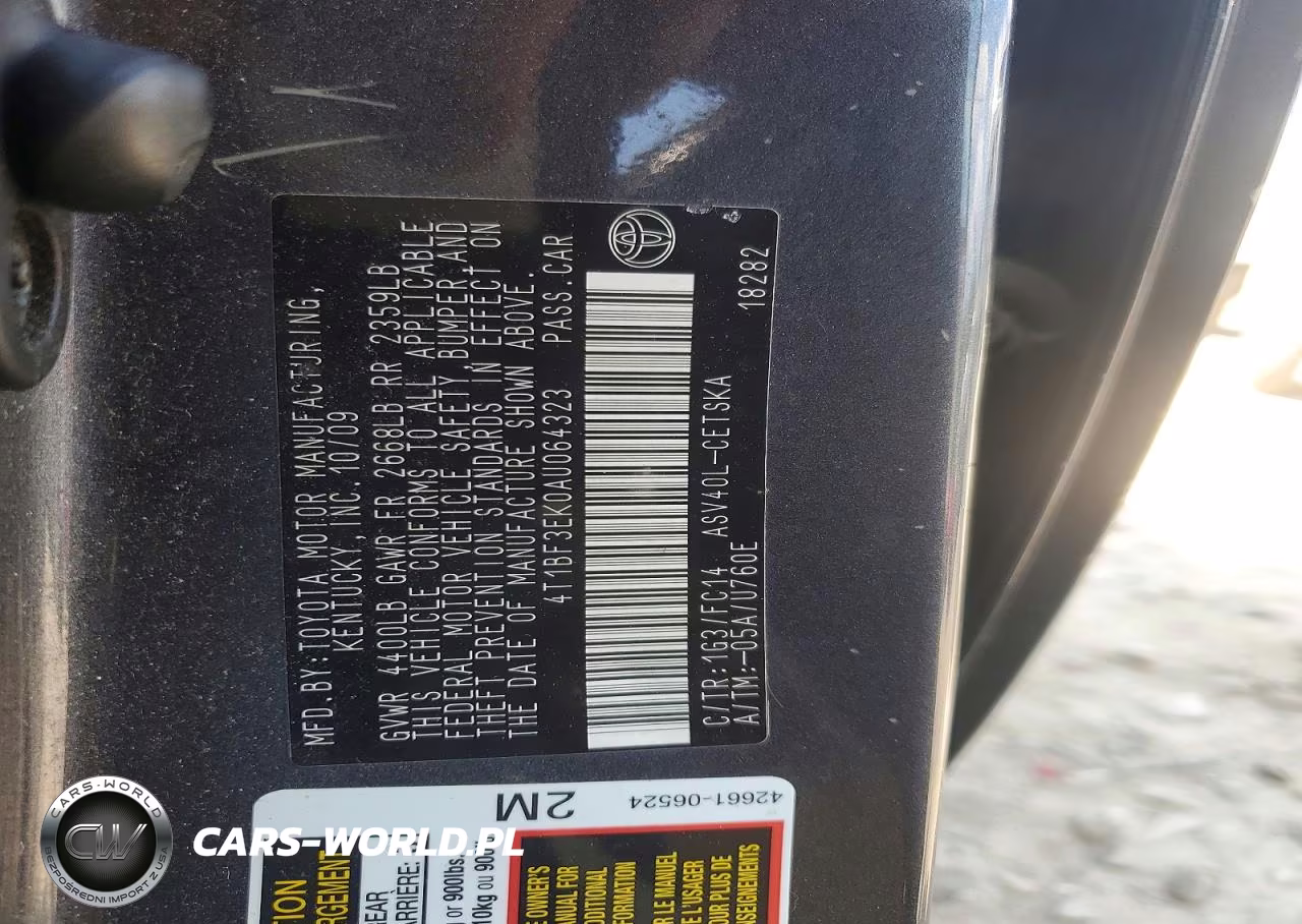 2010 Toyota Camry Se VIN:4T1BF3EK0AU064323 - 13