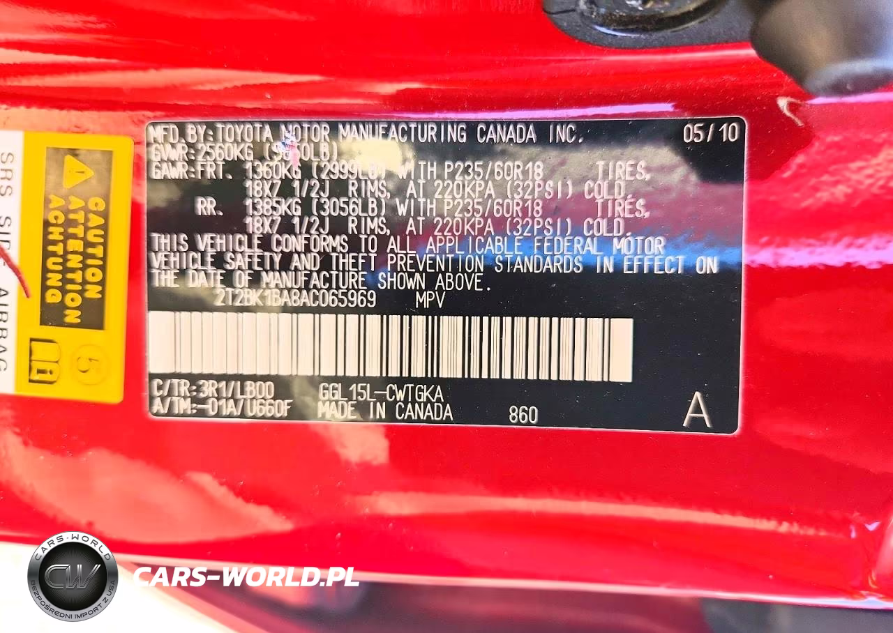2010 Lexus Rx 350 VIN:2T2BK1BA8AC065969 - 13
