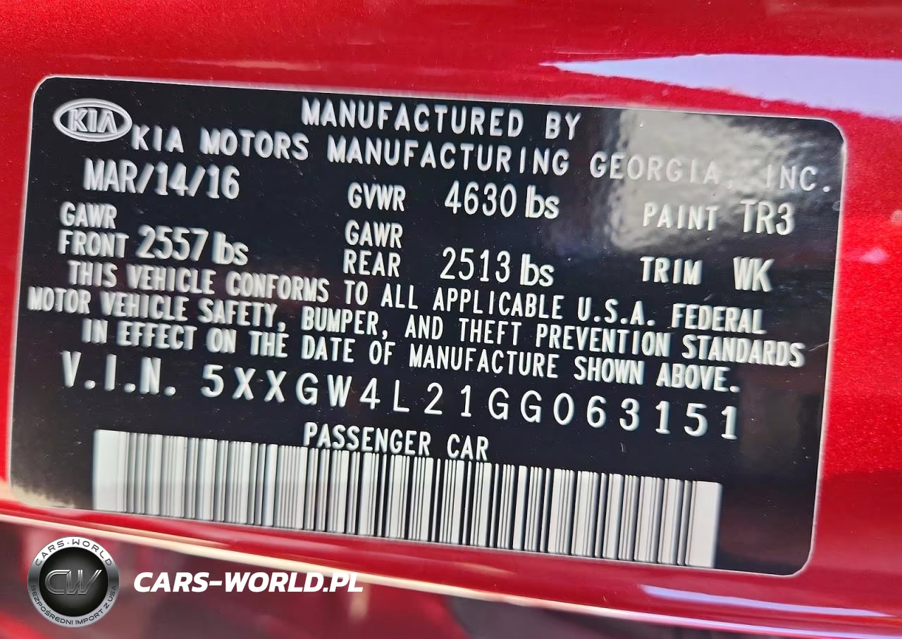 2016 Kia Optima Sx VIN:5XXGW4L21GG063151 - 12