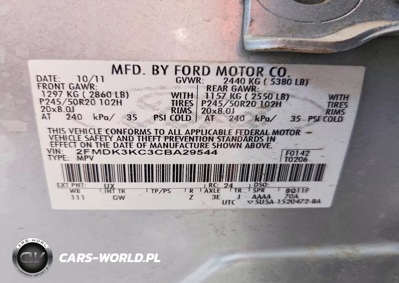 2012 Ford Edge Limited VIN:2FMDK3KC3CBA29544 - 13
