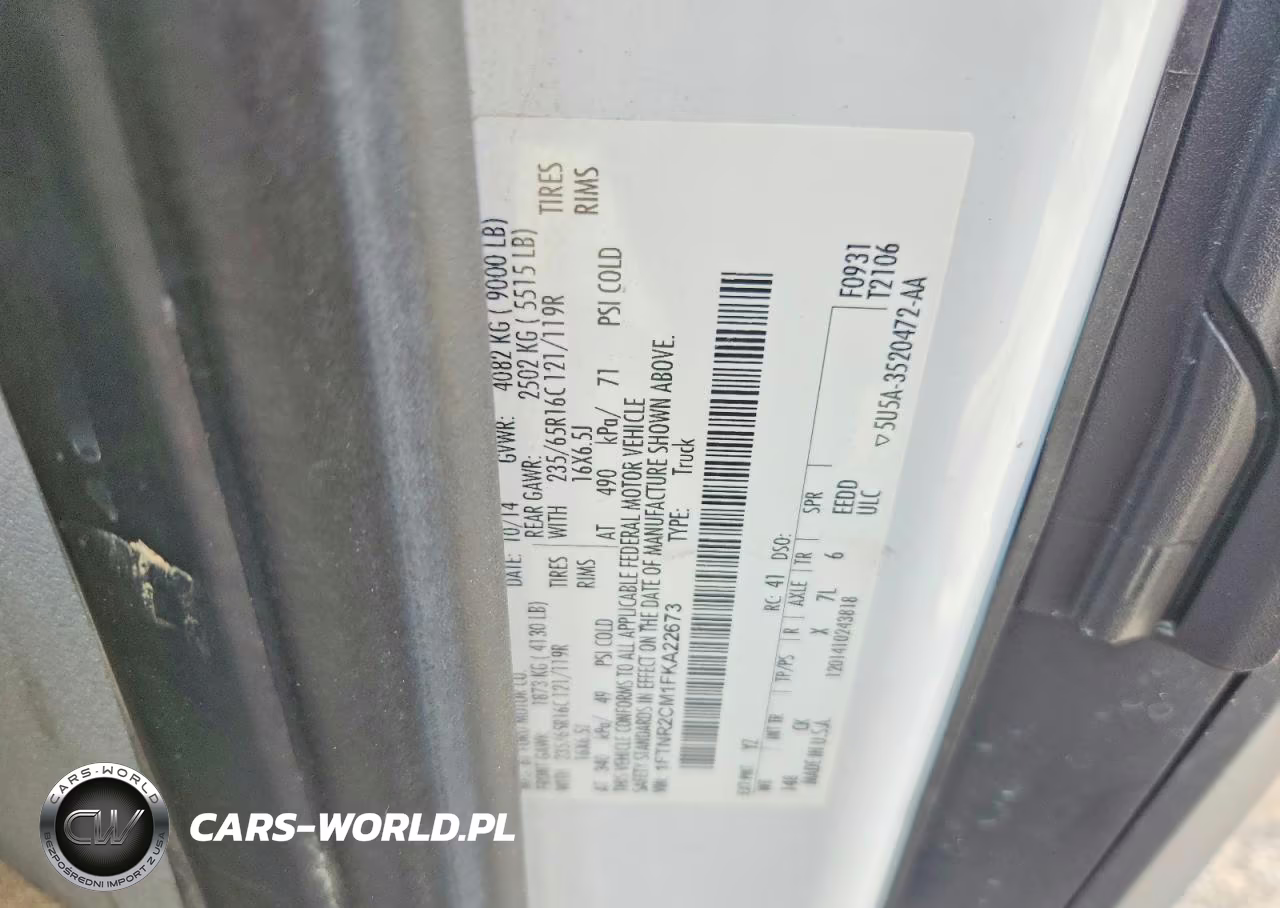 2015 Ford Transit 250 Delivery Van VIN:1FTNR2CM1FKA22673 - 13