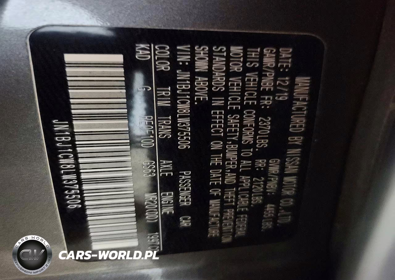 2020 Nissan Rogue Sport Sv VIN:JN1BJ1CW8LW375506 - 13