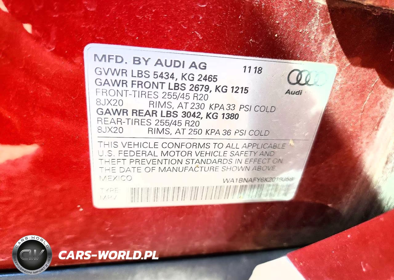 2019 Audi Q5 Premium Plus VIN:WA1BNAFY6K2019358 - 12