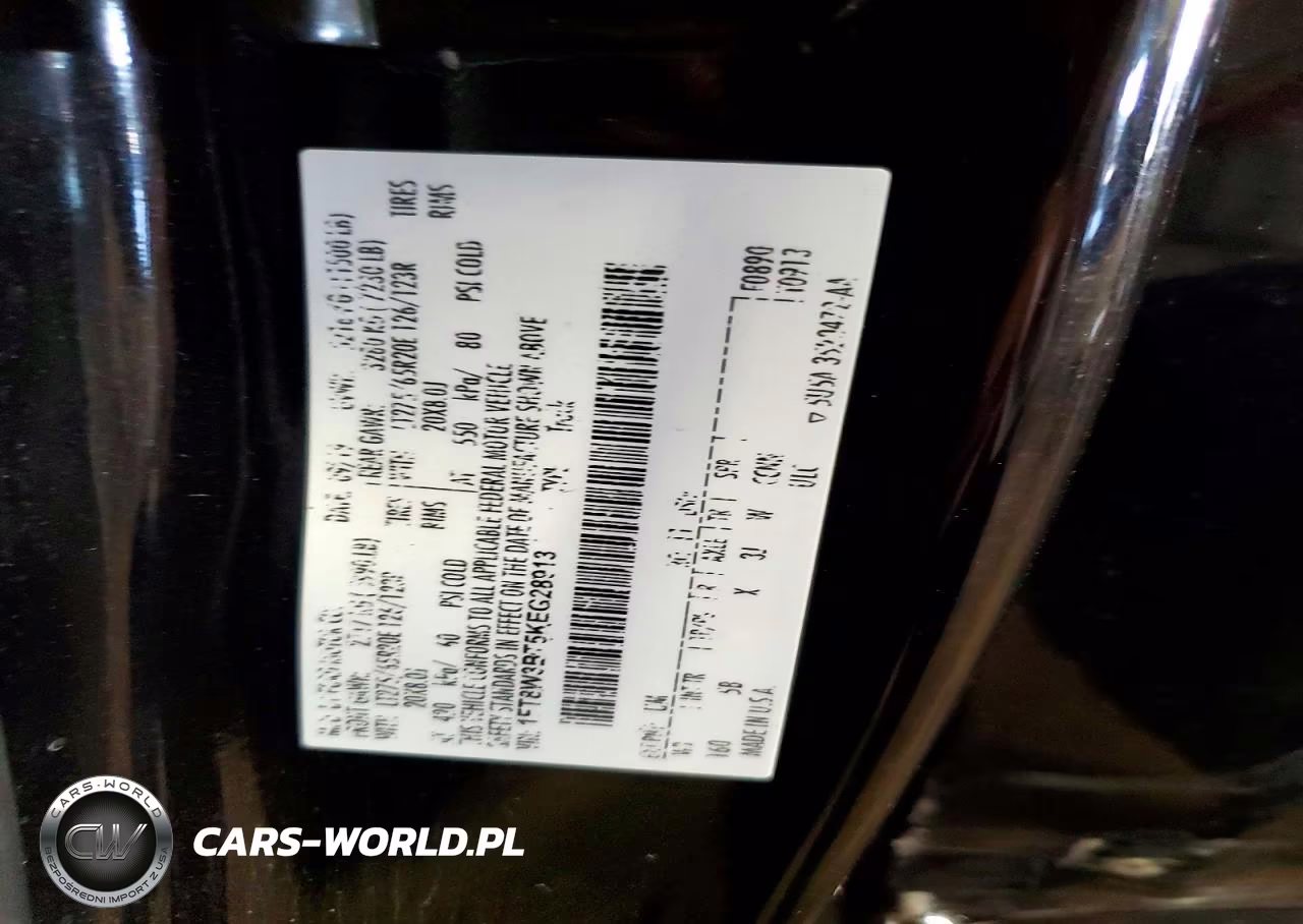 FORD F350 SUPER VIN:1FT8W3BT5KEG28913 - 12