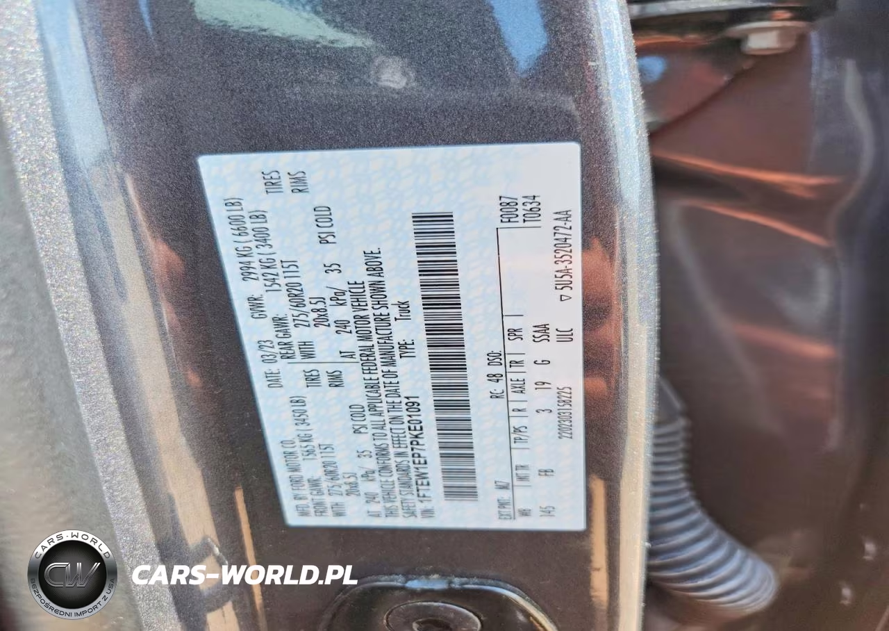 2023 Ford F150 Supercrew VIN:1FTEW1EP7PKE01091 - 12