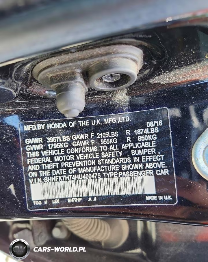 2017 Honda Civic Exl VIN:SHHFK7H74HU400475 - 13