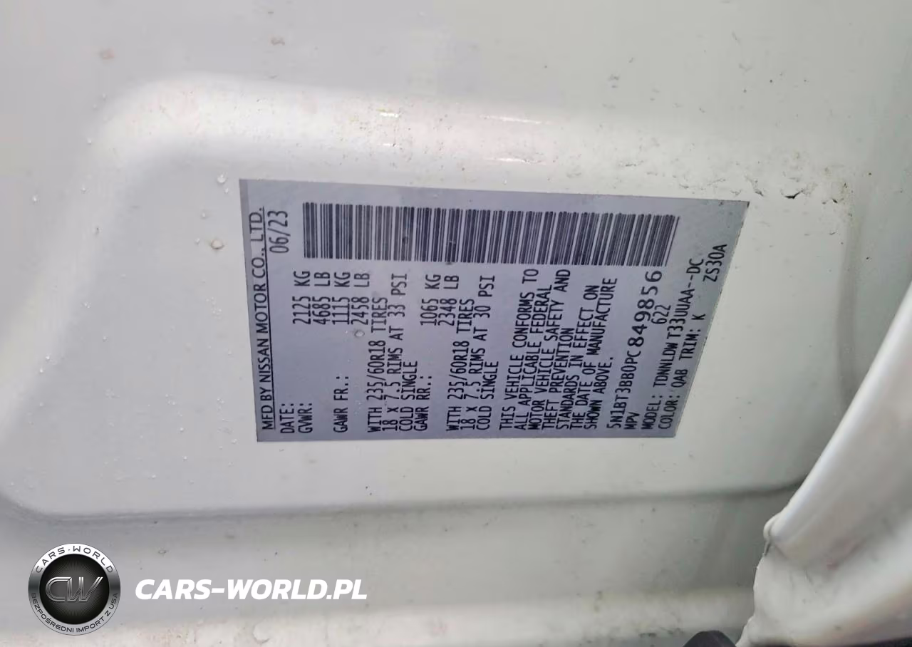 2023 Nissan Rogue Sv VIN:5N1BT3BB0PC849856 - 14